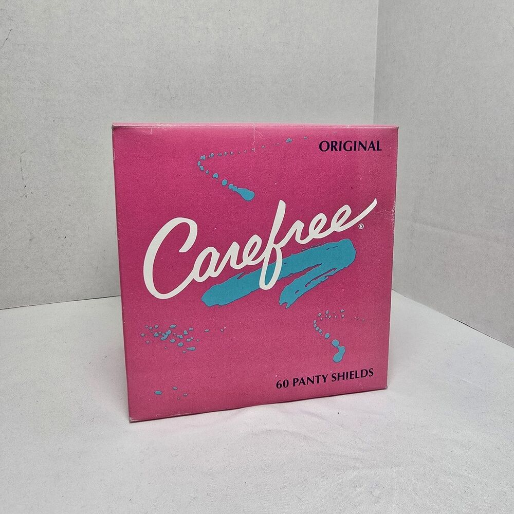 Carefree Vintage Original Panty Shields Liners Box/60 NOS 1992 VTG PROP NOS
